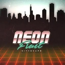 Neon-Fruit-Cityscape